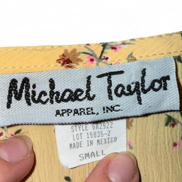 Cottagecore coquette rare vtg butteryellow floral maxi dress - Picture 6 of 6